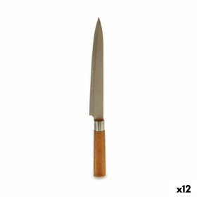 Couteau de cuisine Kinvara 43891 Marron Argenté Bambou Acier inoxydable 3 x 33,5 x 2,5 cm (12 Unités): Plus de 300.000 produits 