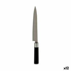 Couteau de cuisine Kinvara KT11-5604S02 Noir Argenté Acier inoxydable Plastique 3,5 x 33,5 x 2,2 cm (12 Unités): Plus de 300.000