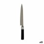 Couteau de cuisine Kinvara KT11-5604S02 Noir Argenté Acier inoxydable Plastique 3,5 x 33,5 x 2,2 cm (12 Unités): Plus de 300.000