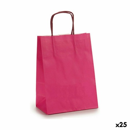 Sac en papier Pincello 18242 Rose 18 x 8 x 31 cm (25 Unités): Plus de 300.000 produits de grandes marques en vente directe à pri