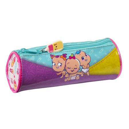 Trousse d'écolier cylindrique The Bellies 20 x 7 x 7 cm Violet Turquoise Blanc: Plus de 300.000 produits de grandes marques en v