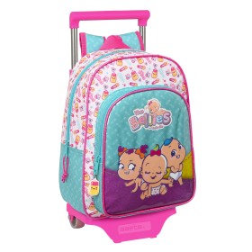 Cartable à roulettes The Bellies 26 x 34 x 11 cm Violet Turquoise Blanc: Plus de 300.000 produits de grandes marques en vente di