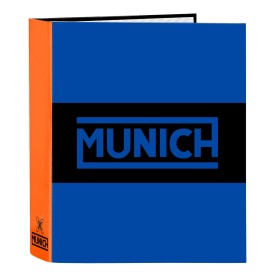 Reliure à anneaux Munich Submarine Bleu électrique A4 27 x 33 x 6 cm: Plus de 300.000 produits de grandes marques en vente direc