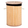 Panier à linge Kipit BA1315-436 Noir Naturel Métal Bambou Bois MDF 48 L (4 Unités): Plus de 300.000 produits de grandes marques 