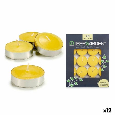 Ensemble de Bougies Ibergarden HL-1020BXIT Jaune Cire Citronnelle (12 Unités) (24 Unités): Plus de 300.000 produits de grandes m