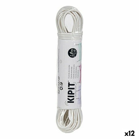 Fil à linge Kipit HH023B(S/C) Blanc PVC 20 m (12 Unités): Plus de 300.000 produits de grandes marques en vente directe à prix us