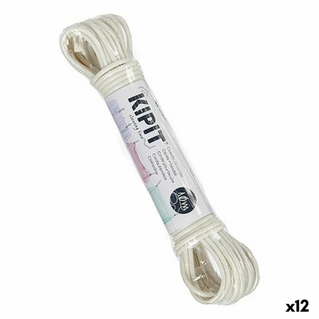 Fil à linge Kipit HH023A(S/C) Blanc PVC 10 m (12 Unités): Plus de 300.000 produits de grandes marques en vente directe à prix us