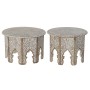 Jeu de 2 tables DKD Home Decor Naturel 75 x 75 x 45 cm 70 x 70 x 46 cm: Plus de 300.000 produits de grandes marques en vente dir