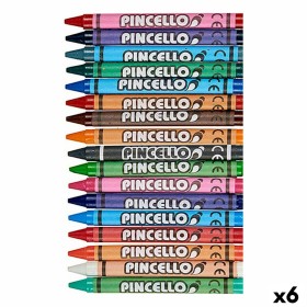 Crayons gras de couleur Pincello 36C Multicouleur (6 Unités): Plus de 300.000 produits de grandes marques en vente directe à pri