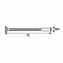 Vis de serrure multicoupe EDM 85633 TRN02 Acier M4 x 75 mm (4 Unités): Plus de 300.000 produits de grandes marques en vente dire