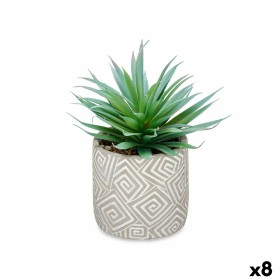 Plante décorative Ibergarden QY-H012 Bois Plastique Ciment Succulent 17 x 21 x 17 cm (8 Unités): Plus de 300.000 produits de gra