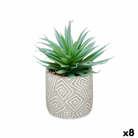 Plante décorative Ibergarden QY-H012 Bois Plastique Ciment Succulent 17 x 21 x 17 cm (8 Unités): Plus de 300.000 produits de gra
