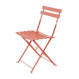 Chaise de jardin Sira Orange Acier 41 x 46 x 80 cm (2 Unités): Plus de 300.000 produits de grandes marques en vente directe à pr