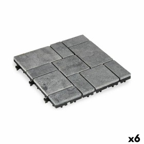 Carreau à emboîtement Ibergarden TTS11P-GY Gris Pierre Plastique 30 x 2,8 x 30 cm (6 Unités): Plus de 300.000 produits de grande