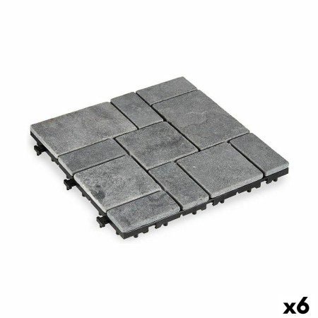 Carreau à emboîtement Ibergarden TTS11P-GY Gris Pierre Plastique 30 x 2,8 x 30 cm (6 Unités): Plus de 300.000 produits de grande