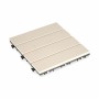 Carreau à emboîtement Ibergarden SM-4P-AWH Beige Polyéthylène Composite 30 x 2,6 x 30 cm (6 Unités): Plus de 300.000 produits de