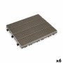 Carreau à emboîtement Ibergarden SM-4P-ALDH Noir Polyéthylène Composite 30 x 2,6 x 30 cm (6 Unités): Plus de 300.000 produits de