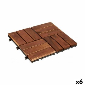 Carreau à emboîtement Ibergarden A12P3030TDC-3A Marron Polyéthylène Acacia 30 x 2,8 x 30 cm (6 Unités): Plus de 300.000 produits