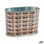 Cache-pot Ibergarden H18A3528D Métal osier Oblongue 12,7 x 15 x 23,5 cm (24 Unités): Plus de 300.000 produits de grandes marques