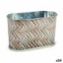 Cache-pot Ibergarden H18A3527D Métal osier Oblongue 11,5 x 12 x 22,5 cm (24 Unités): Plus de 300.000 produits de grandes marques