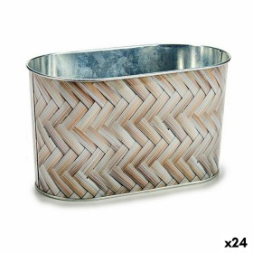 Cache-pot Ibergarden H18A3527D Métal osier Oblongue 11,5 x 12 x 22,5 cm (24 Unités): Plus de 300.000 produits de grandes marques
