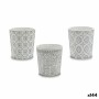 Cache-pot Ibergarden DX43436-F12 Blanc Gris Céramique Modèle 12,3 x 12 x 12,3 cm (144 Unités): Plus de 300.000 produits de grand