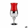 Bougeoir Verre Rouge Argenté 13 x 35 x 13 cm (6 Unités): Plus de 300.000 produits de grandes marques en vente directe à prix usi
