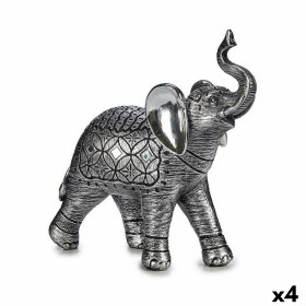 Figurine Décorative Eléphant Argenté 27,5 x 27 x 11 cm (4 Unités): Plus de 300.000 produits de grandes marques en vente directe 