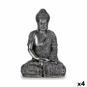Figurine Décorative Buda Assis Argenté 17 x 32,5 x 22 cm (4 Unités): Plus de 300.000 produits de grandes marques en vente direct
