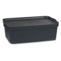 Boîte de rangement avec couvercle Kipit TP595-1 Anthracite Plastique 14 L 29,5 x 14,3 x 45 cm (12 Unités): Plus de 300.000 produ