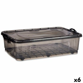 Boîte de rangement avec roues Kipit TP484-2 Anthracite Plastique 40 L (6 Unités): Plus de 300.000 produits de grandes marques en