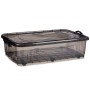 Boîte de rangement avec roues Kipit TP484-2 Anthracite Plastique 40 L (6 Unités): Plus de 300.000 produits de grandes marques en