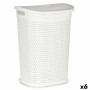 Panier à linge Kipit 4790-3 Blanc Plastique 60 L 43,5 x 57,5 x 34 cm (6 Unités): Plus de 300.000 produits de grandes marques en 