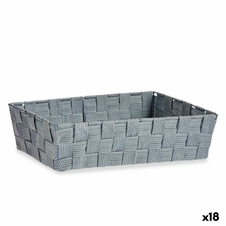 Panier Multi-usages Kipit 79812 Gris Tissu 3,8 L 34 x 8,5 x 21 cm (18 Unités): Plus de 300.000 produits de grandes marques en ve