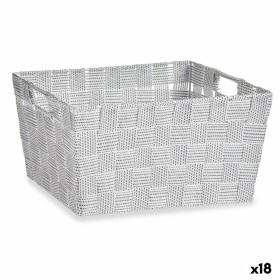 Panier Multi-usages Kipit A3-6883 Blanc Tissu 30,4 x 14 x 20 cm (18 Unités): Plus de 300.000 produits de grandes marques en vent