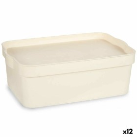 Boîte de rangement avec couvercle Kipit TP593-4 Crème Plastique 6 L 21,5 x 11 x 31,5 cm (12 Unités): Plus de 300.000 produits de