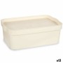 Boîte de rangement avec couvercle Kipit TP593-4 Crème Plastique 6 L 21,5 x 11 x 31,5 cm (12 Unités): Plus de 300.000 produits de