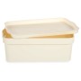 Boîte de rangement avec couvercle Kipit TP593-4 Crème Plastique 6 L 21,5 x 11 x 31,5 cm (12 Unités): Plus de 300.000 produits de