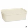 Boîte de rangement avec couvercle Kipit TP595-4 Crème Plastique 14 L 29,5 x 14,3 x 45 cm (12 Unités): Plus de 300.000 produits d