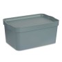 Boîte de rangement avec couvercle Kipit TP594-2 Gris Plastique 7,5 L 21 x 14,2 x 32 cm (12 Unités): Plus de 300.000 produits de 