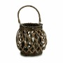 Bougeoir Gris Marron osier verre 29,5 x 24 x 22 cm (6 Unités): Plus de 300.000 produits de grandes marques en vente directe à pr