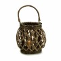 Bougeoir Gris Marron osier verre 29,5 x 24 x 22 cm (6 Unités): Plus de 300.000 produits de grandes marques en vente directe à pr