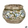Figure décorative de jardin Ibergarden ZD19021 Polyrésine Vase 28 x 19,5 x 28 cm (2 Unités): Plus de 300.000 produits de grandes