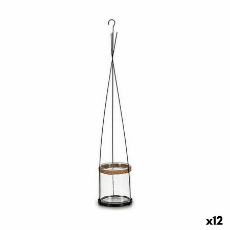 Bougeoir Ibergarden HW99-1108 Métal Verre 15,5 x 85,5 x 15,5 cm (12 Unités): Plus de 300.000 produits de grandes marques en vent
