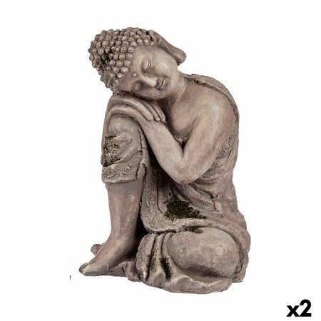 Figure décorative de jardin Ibergarden CC20447 Polyrésine Buda 23 x 34 x 28 cm (2 Unités): Plus de 300.000 produits de grandes m