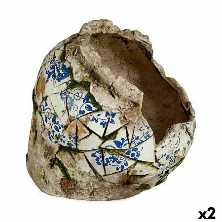 Figure décorative de jardin Ibergarden ZD19025 Polyrésine Vase 29 x 27 x 30 cm (2 Unités): Plus de 300.000 produits de grandes m