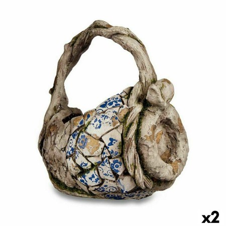 Figure décorative de jardin Ibergarden ZD19011 Polyrésine Vase 23,5 x 35 x 31 cm (2 Unités): Plus de 300.000 produits de grandes