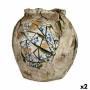 Figure décorative de jardin Ibergarden ZD19026 Polyrésine Vase 27 x 27 x 27 cm (2 Unités): Plus de 300.000 produits de grandes m