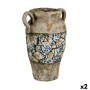 Figure décorative de jardin Ibergarden ZD19007 Polyrésine Vase 21 x 34,5 x 28 cm (2 Unités): Plus de 300.000 produits de grandes