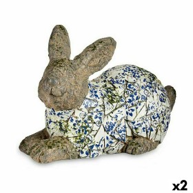 Figure décorative de jardin Ibergarden ZD18054 Polyrésine Lapin 20 x 29 x 40,5 cm (2 Unités): Plus de 300.000 produits de grande